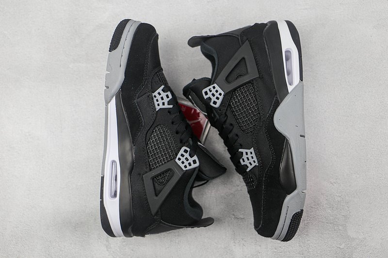 Air Jordan 4 Retro "Black Canvas" фото № 6
