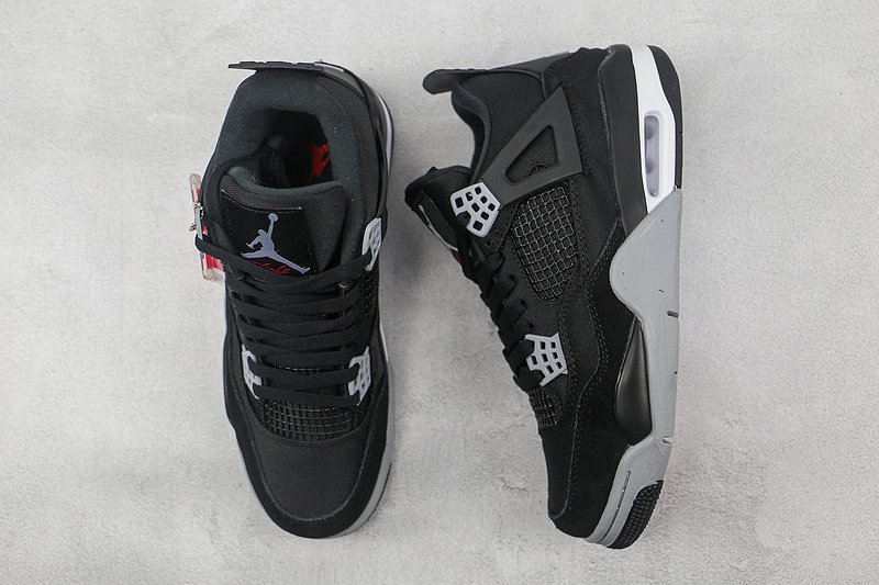 Air Jordan 4 Retro "Black Canvas" фото № 7
