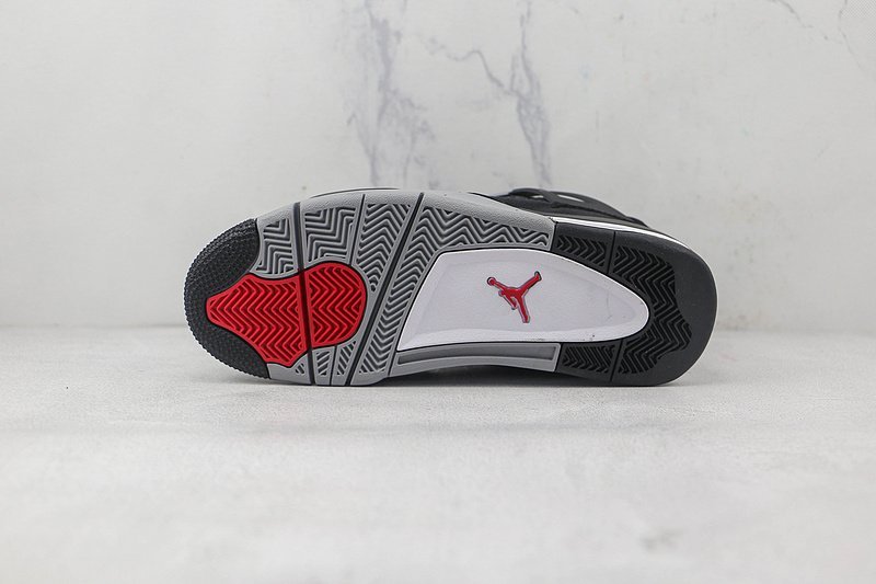 Air Jordan 4 Retro "Black Canvas" фото № 8