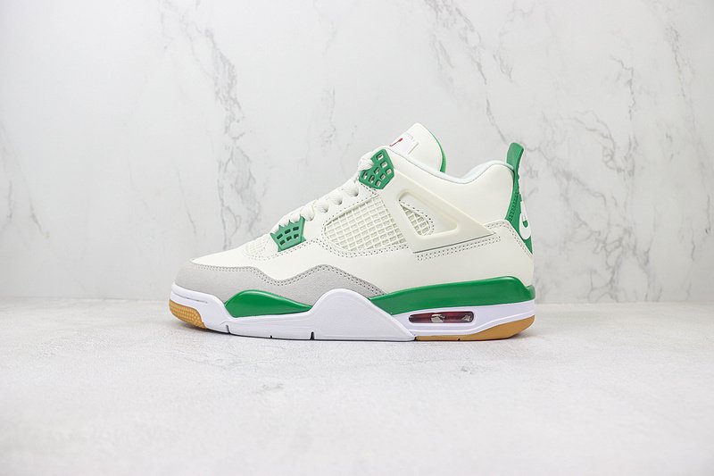 Air Jordan 4 "Cream White/Grass Green/Beige Foot" фото № 2