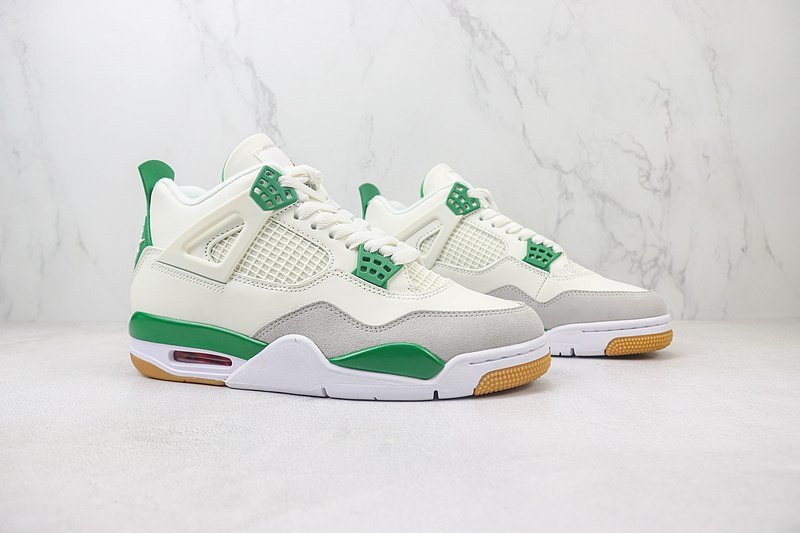 Air Jordan 4 "Cream White/Grass Green/Beige Foot" фото № 6