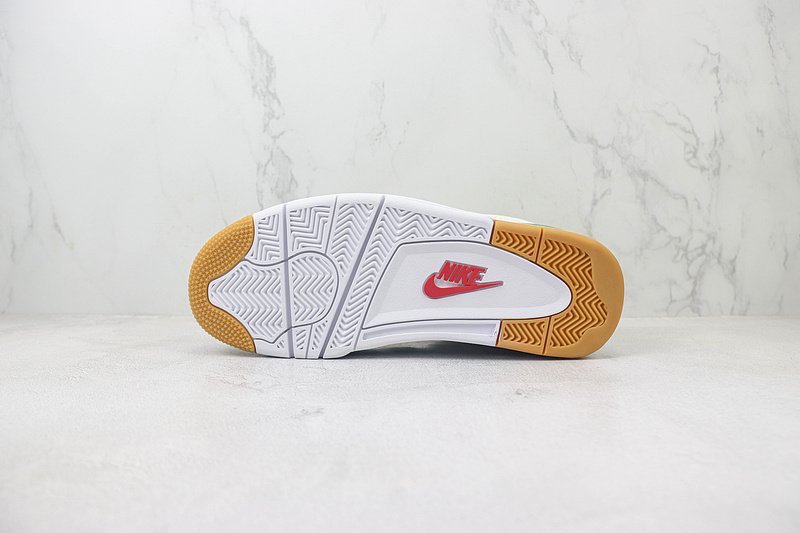 Air Jordan 4 "Cream White/Grass Green/Beige Foot" фото № 8