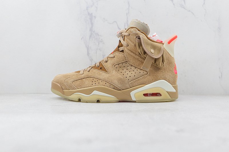 Travis Scott x Air Jordan 6 Retro "British Khaki" фото № 2