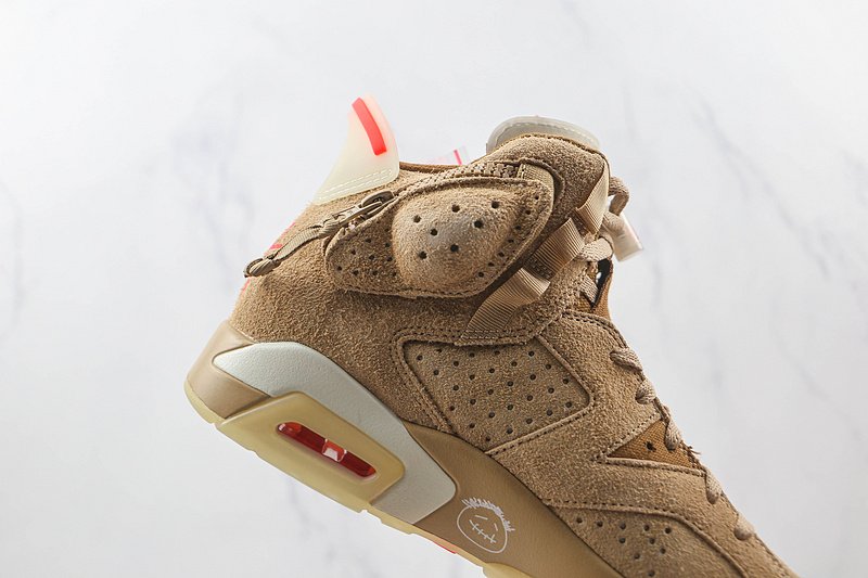 Travis Scott x Air Jordan 6 Retro "British Khaki" фото № 4