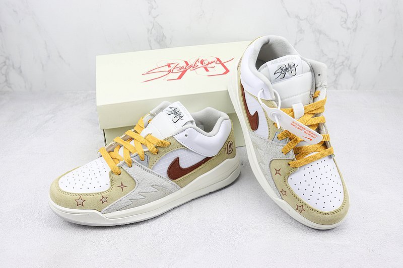 Air Jordan Stadium 90 "White/Sand Yellow/Brown" фото № 7