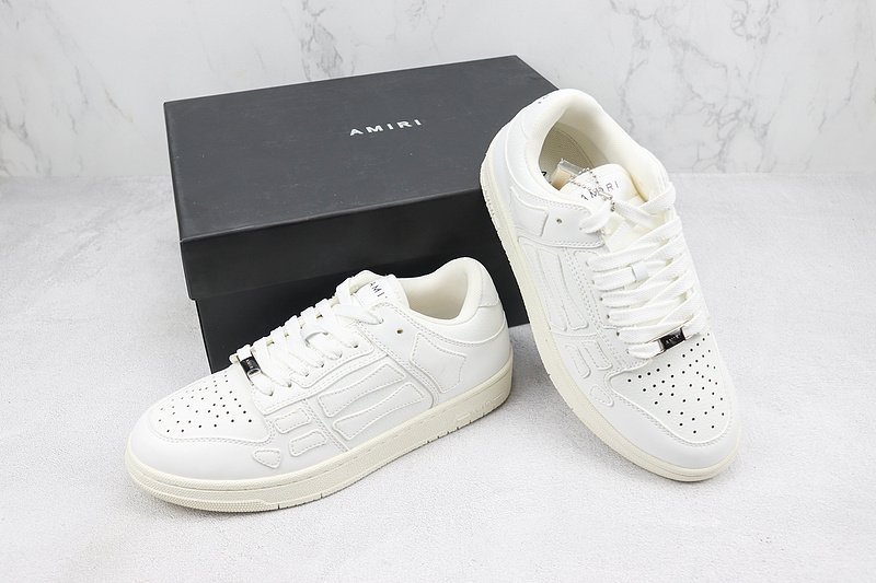 Amiri Skel Top Low "White" фото № 7