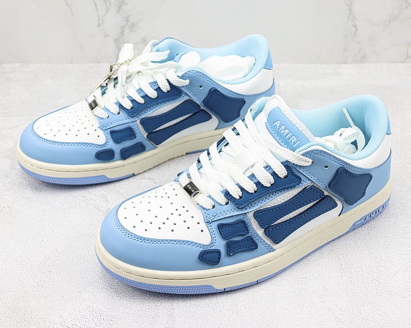 Amiri Skel Top Low "White/Blue/Navy" фото № 5