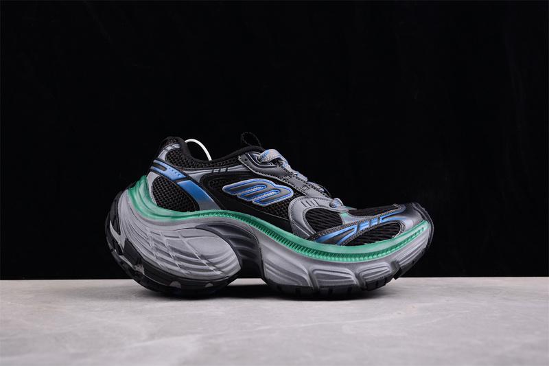 Balenciaga 10XL Sneakers "Black/Gray/Blue/Green" фото № 2