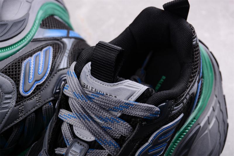 Balenciaga 10XL Sneakers "Black/Gray/Blue/Green" фото № 4