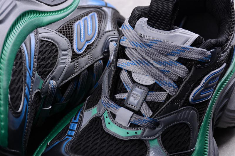 Balenciaga 10XL Sneakers "Black/Gray/Blue/Green" фото № 3