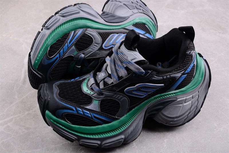 Balenciaga 10XL Sneakers "Black/Gray/Blue/Green" фото № 9