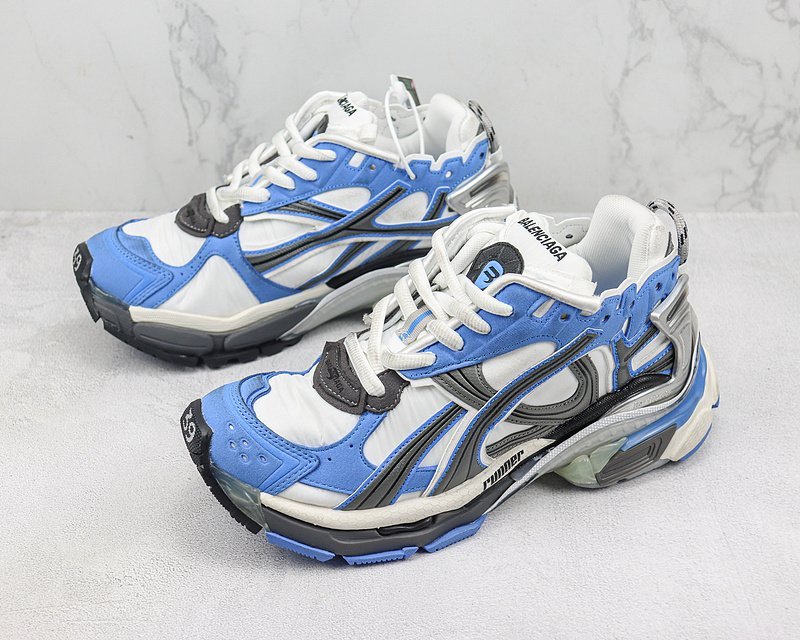 Balenciaga Runner "Aqua Blue/White/Grey" фото № 5