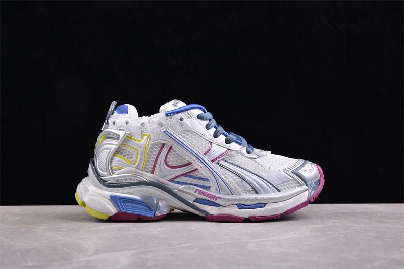 Balenciaga Runner "White/Silver/Blue/Yellow" фото № 2