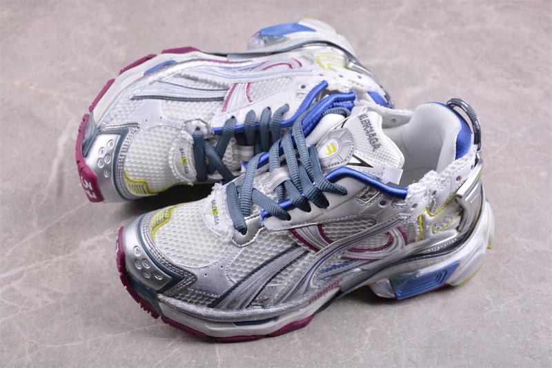 Balenciaga Runner "White/Silver/Blue/Yellow" фото № 6