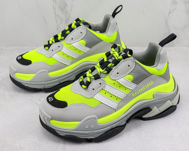 Balenciaga Triple S "Neon Yellow/Grey" фото № 5