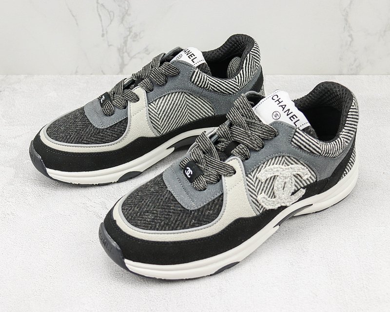 Chanel Low Top Trainer CC "Dark Grey" фото № 5