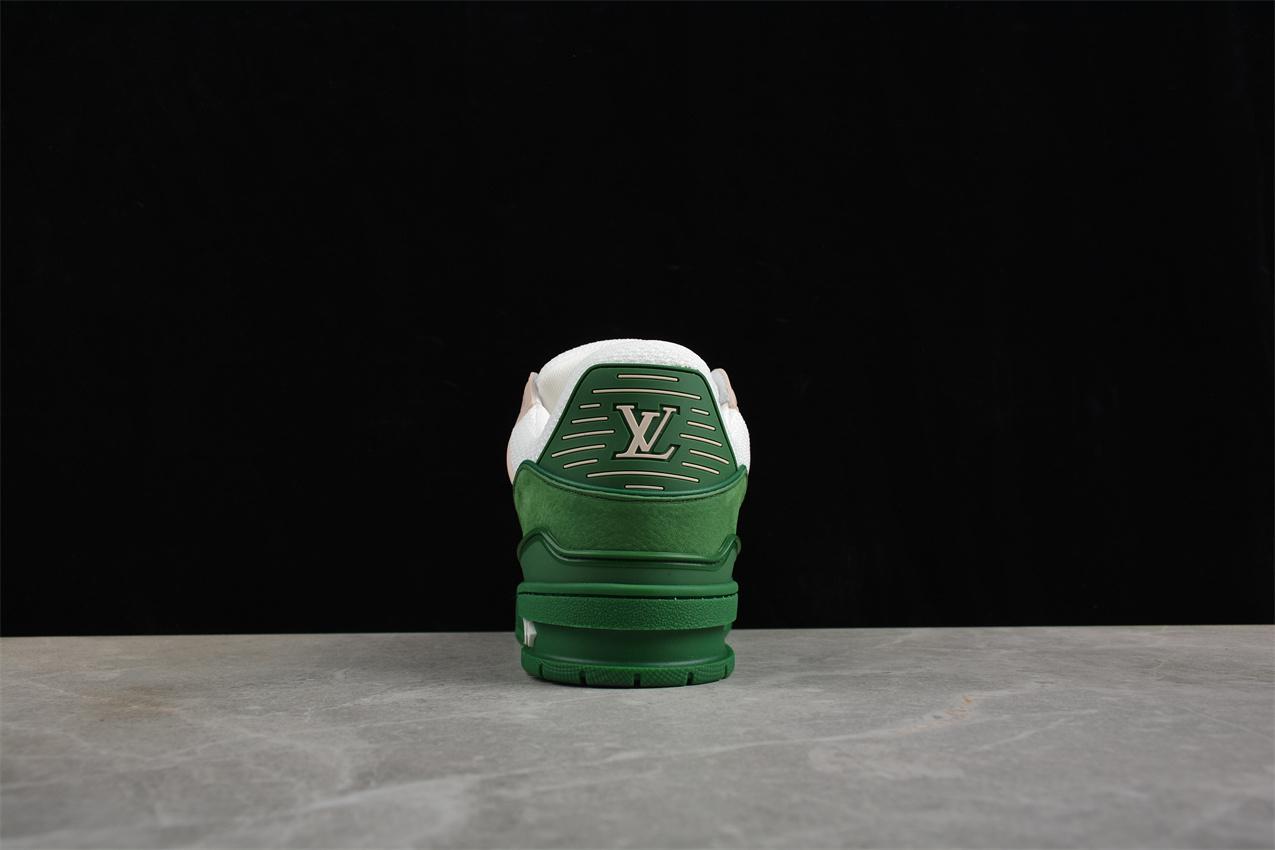 Louis Vuitton Trainer "White/Green" фото № 5