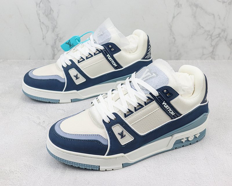 Louis Vuitton LV Trainer 2021 Low "Navy Blue/White" фото № 5