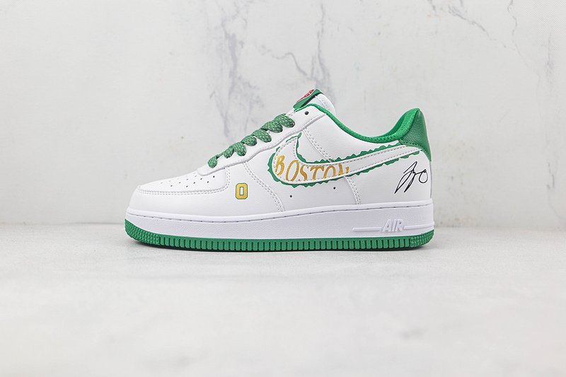 Nike Air Force 1 Low "Boston Gold/White/Green" фото № 2