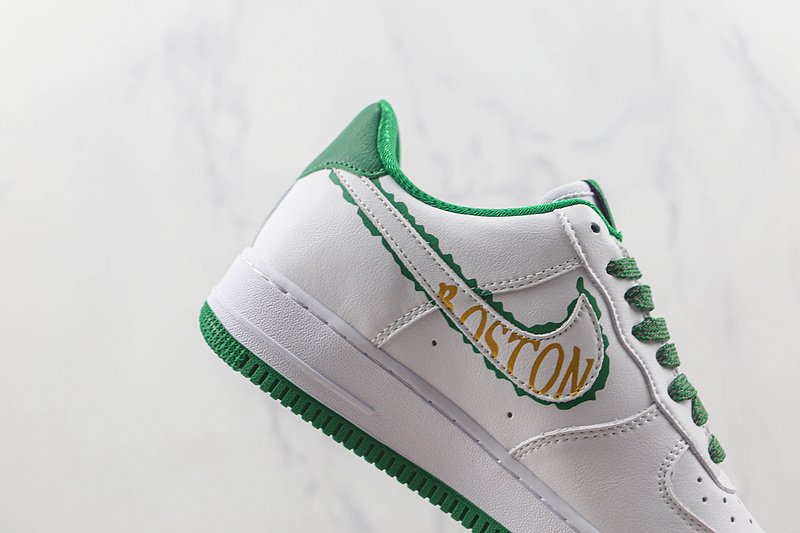 Nike Air Force 1 Low "Boston Gold/White/Green" фото № 3