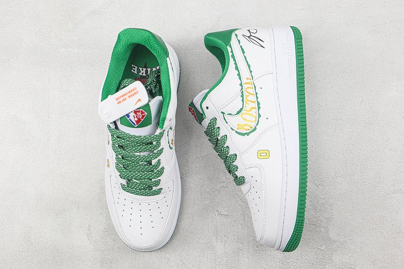 Nike Air Force 1 Low "Boston Gold/White/Green" фото № 6