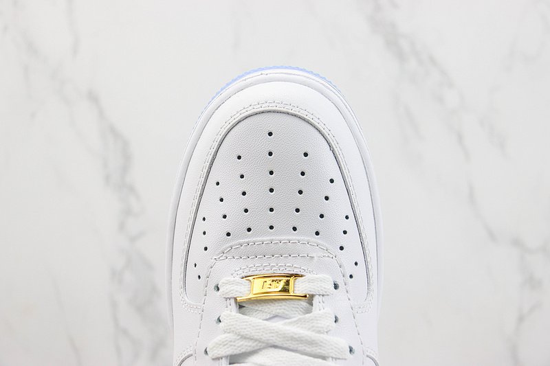 Nike Air Force 1 Low "White/Electric Green/Blue" фото № 4