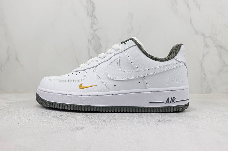 Nike Air Force 1 40th Anniversary "White/Black/Gold" фото № 2