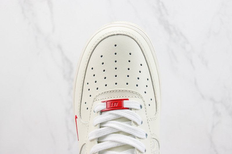 Louis Vuitton x Nike Air Force 1 Low "Red/Black Logo" фото № 4