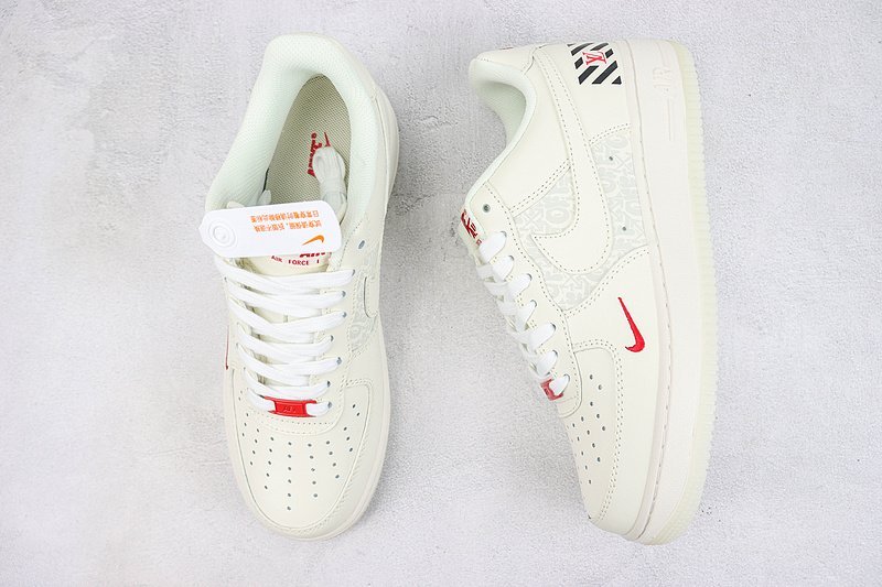 Louis Vuitton x Nike Air Force 1 Low "Red/Black Logo" фото № 6