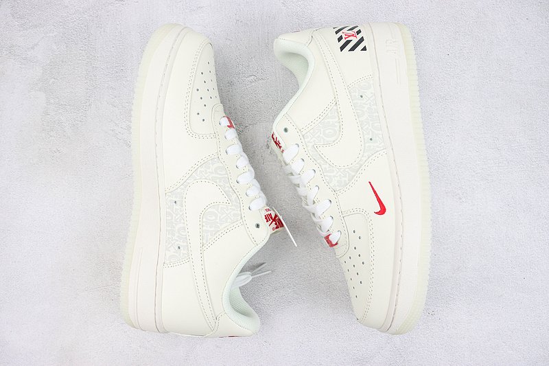 Louis Vuitton x Nike Air Force 1 Low "Red/Black Logo" фото № 7