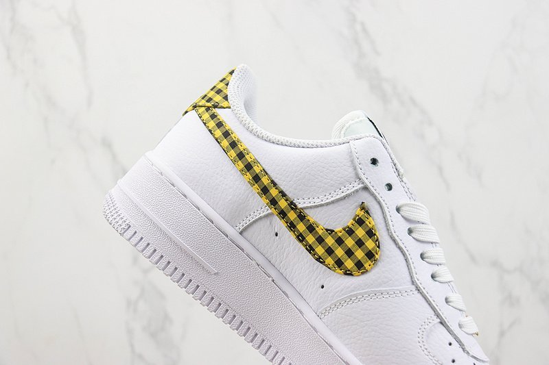 Nike Air Force 1 Low "Gingham Yellow/Black" фото № 3