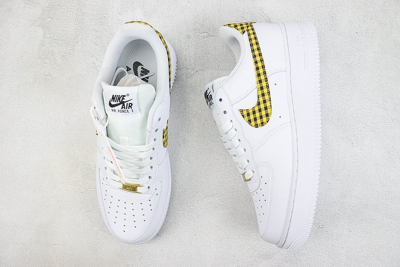 Nike Air Force 1 Low "Gingham Yellow/Black" фото № 6