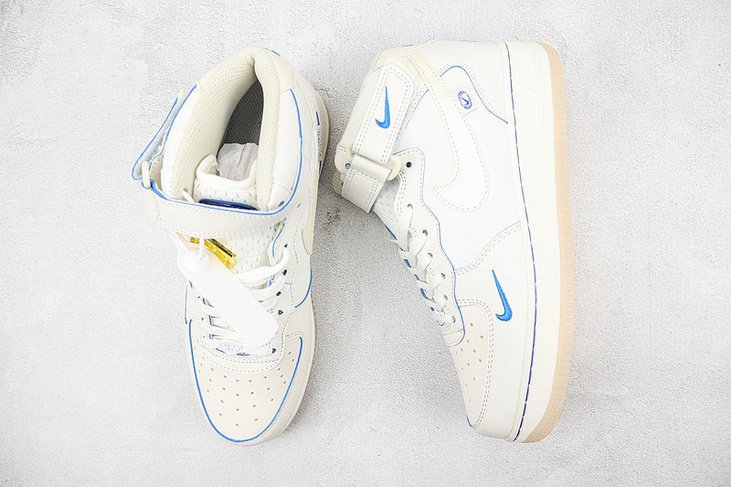 Nike Air Force 1 Mid "Wheat White/Light Blue" фото № 6