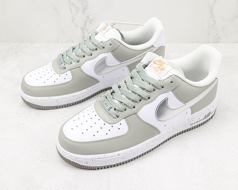 Nike Air Force 1 Low "White/Silver/Grey Spots" фото № 5