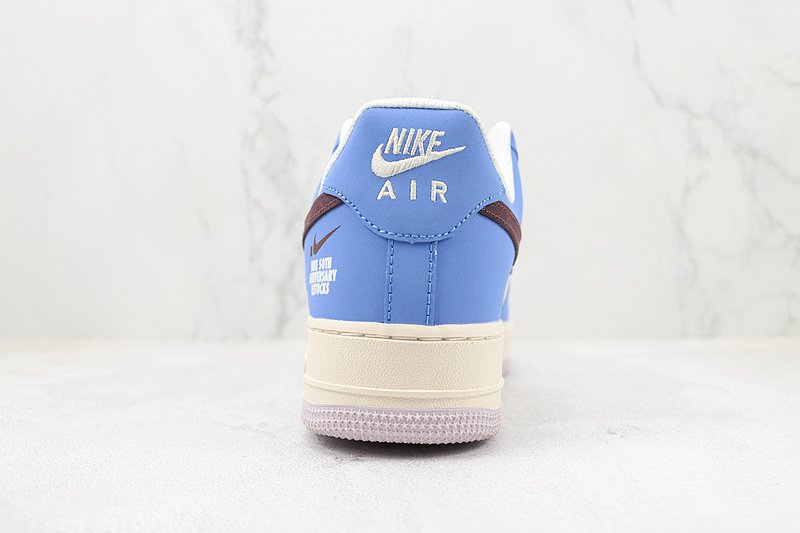 Louis Vuitton x Nike Air Force 1 Low "Blue/Beige/Dark Brown" фото № 9