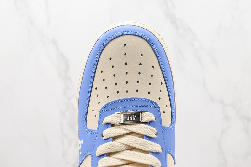 Louis Vuitton x Nike Air Force 1 Low "Blue/Beige/Dark Brown" фото № 4