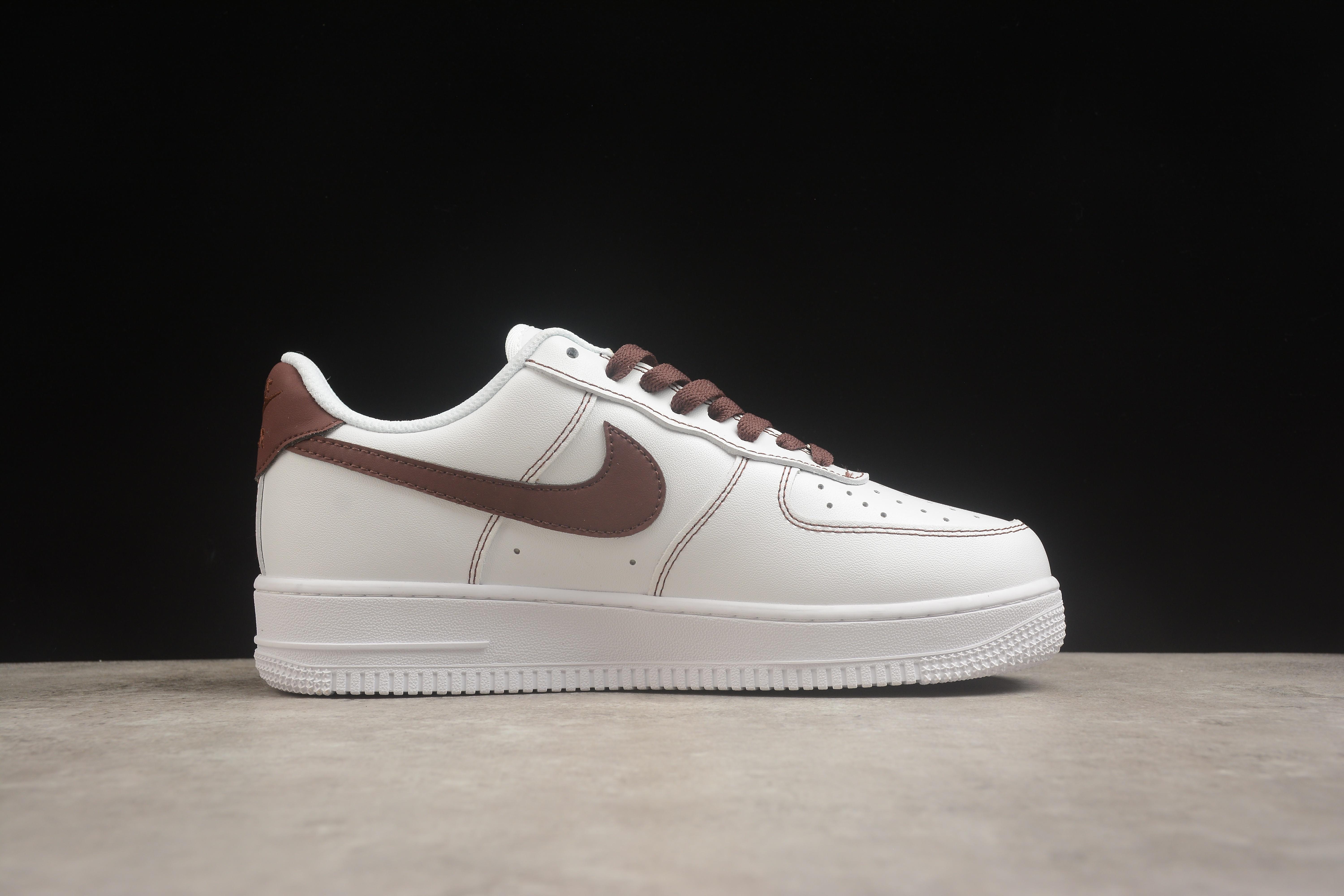 Nike Air Force 1 "Brown/White" фото № 2