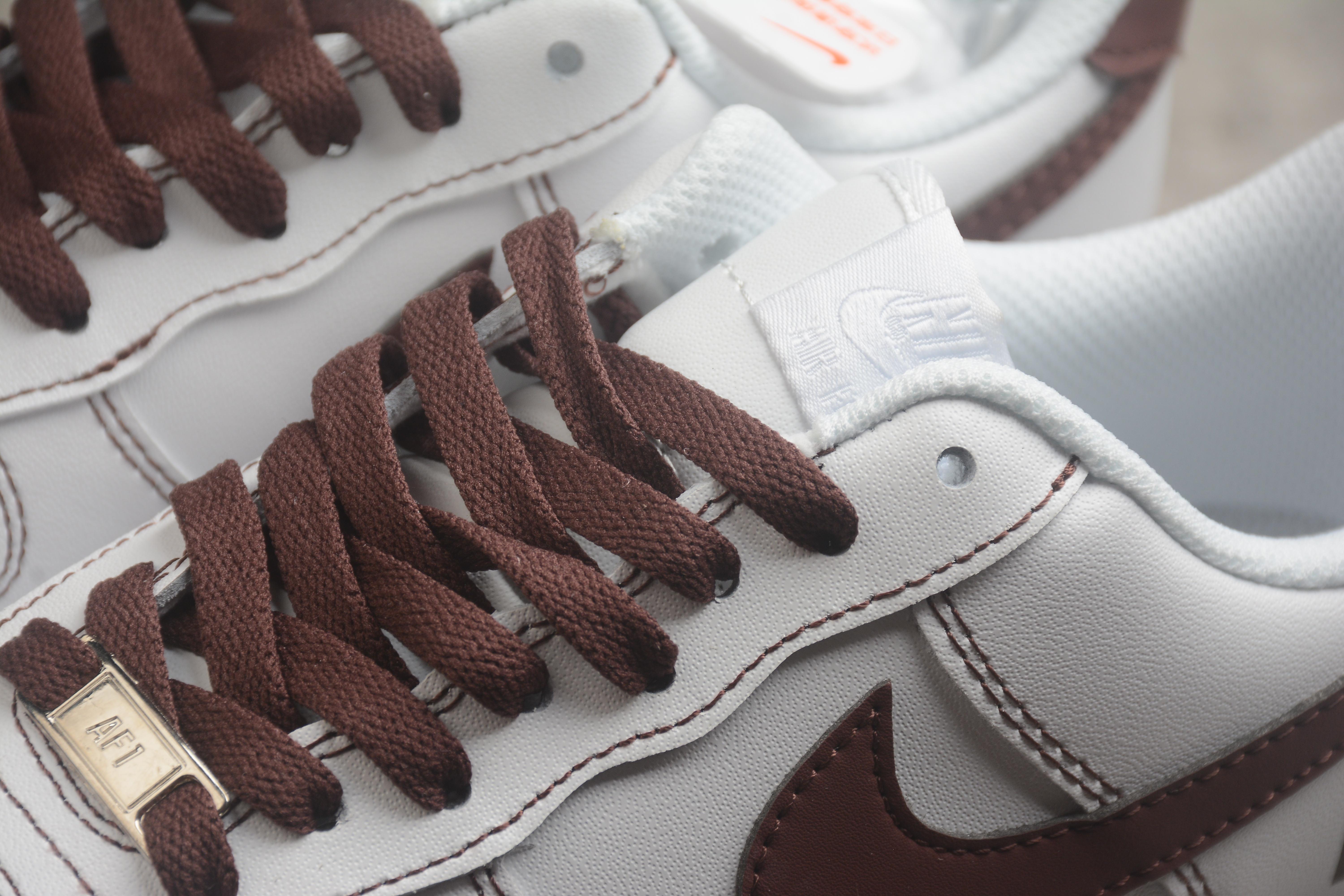 Nike Air Force 1 "Brown/White" фото № 8