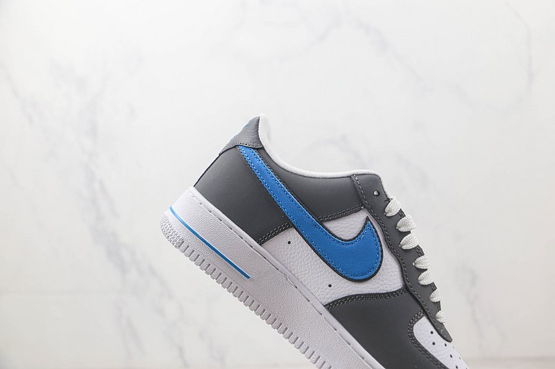 Nike Air Force 1 Low 07 "Dark Grey/Neon Blue" фото № 3