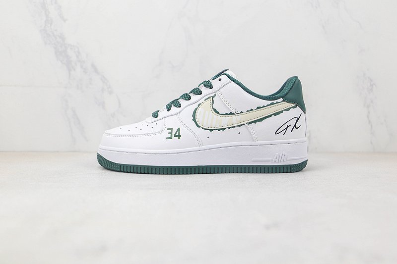 Milwaukee Bucks x Nike Air Force 1 "Dark Green/White" фото № 2