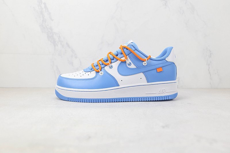 Off-White x Nike Air Force 1 Low "Blue/Orange" фото № 2