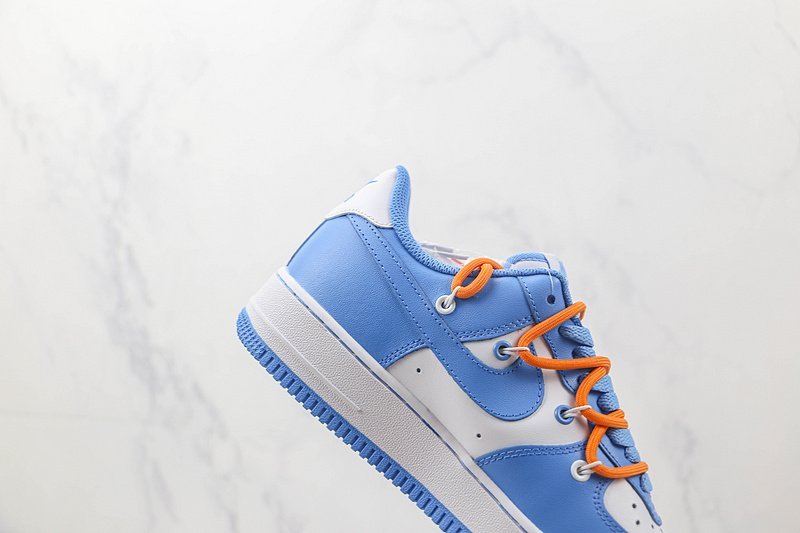 Off-White x Nike Air Force 1 Low "Blue/Orange" фото № 3