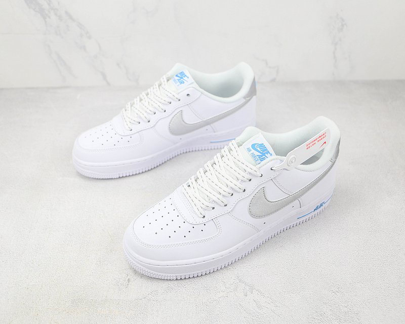 Nike Air Force 1 Low "White/Laser Blue" фото № 5