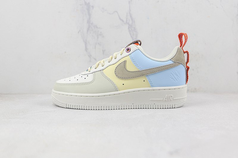 Nike Air Force 1 Low "White/Blue/Yellow" фото № 2