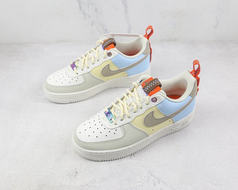 Nike Air Force 1 Low "White/Blue/Yellow" фото № 5