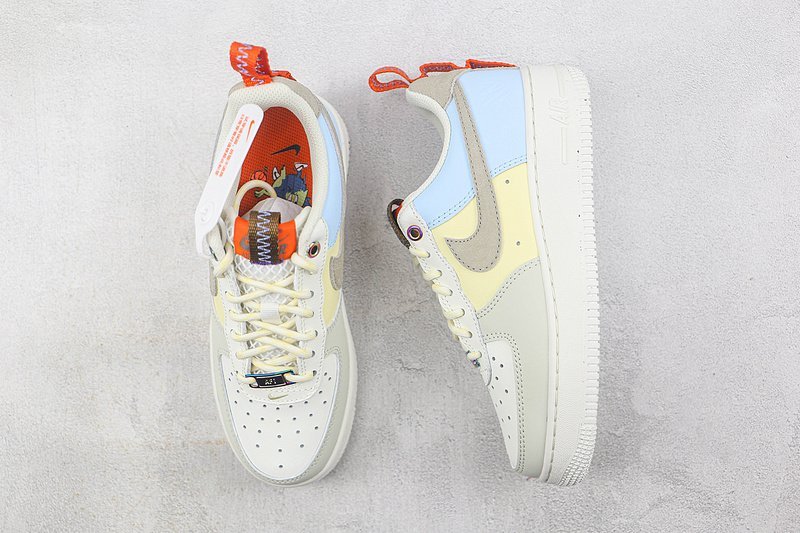 Nike Air Force 1 Low "White/Blue/Yellow" фото № 7