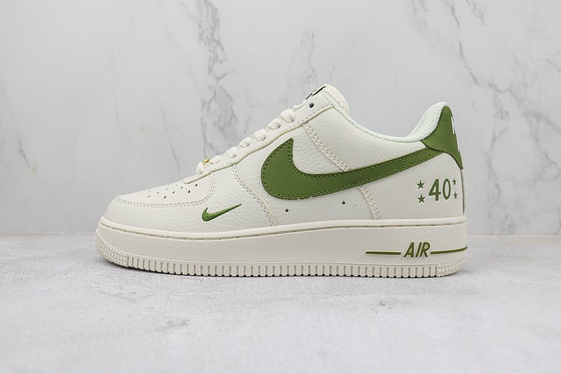 Nike Air Force 1 07 Low "40th Anniversary/Rice White/Olive Green/Gold" фото № 2