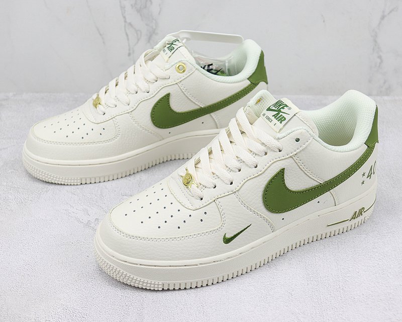 Nike Air Force 1 07 Low "40th Anniversary/Rice White/Olive Green/Gold" фото № 5