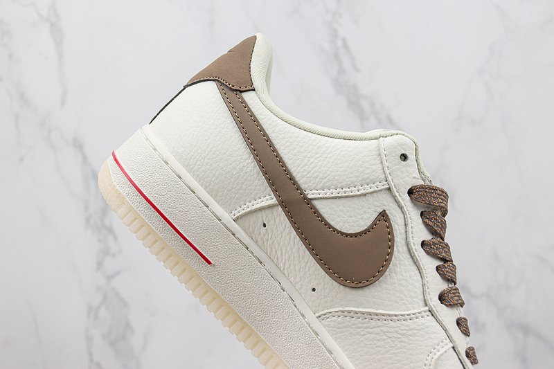 Stussy x Nike Air Force 1 Low "Brown/Cream White" фото № 3