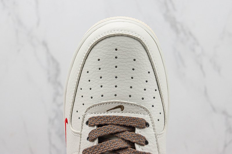 Stussy x Nike Air Force 1 Low "Brown/Cream White" фото № 4